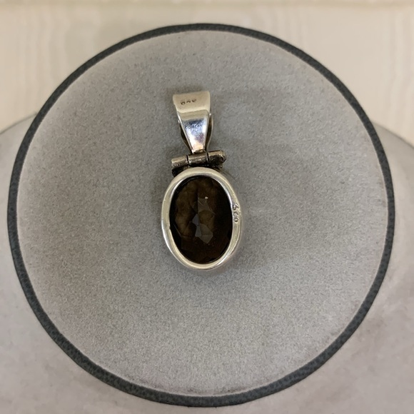 Large Smoky Quartz and Sterling Silver Pendant - Picture 2 of 7